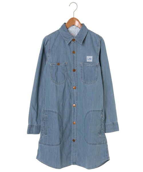 SEVENDAYS=SUNDAY(セブンデイズサンデイ)の「Lee WORK ワンピース(ワンピース/ドレス・インディゴ/ライトインディゴ・S/M)」の2枚目の写真