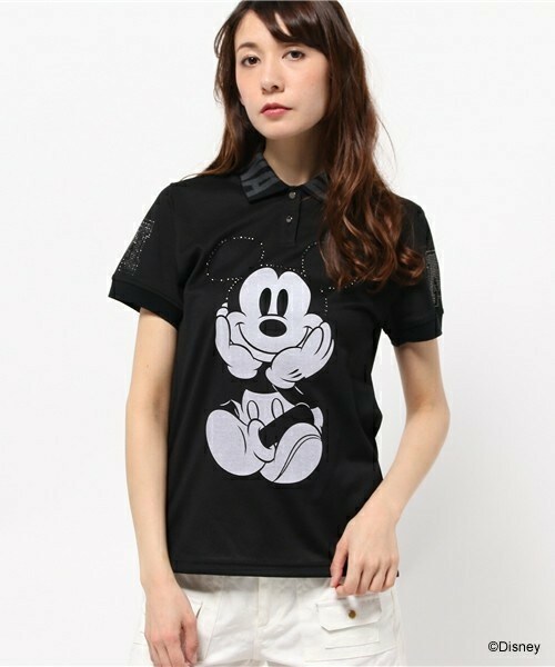MARK&LONA - ☆新品☆【MARK＆LONA】ミッキー＆ミニー ポロシャツ MARK&LONA BLACK BOX（マークアンドロナ ブラックボックス）の「Aw Gee