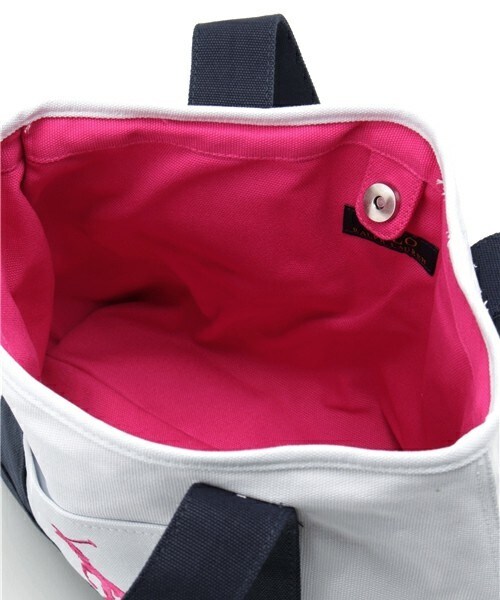 POLO RALPH LAUREN（ポロ ラルフ ローレン）の「ポロ ラルフローレン スクール トートバッグ Polo SCHOOL TOTE MD（トートバッグ・レディース・ホワイト/ネイビー・ONE SIZE）」の11枚目の写真