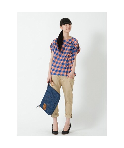 mercibeaucoup,（メルシーボークー）の「メルシーボークー、 / Ｂ：メルシーパン / パンツ（パンツ・レディース・white/beige/blue・0/01）」の10枚目の写真