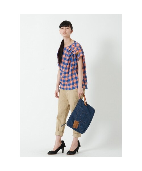 mercibeaucoup,（メルシーボークー）の「メルシーボークー、 / Ｂ：メルシーパン / パンツ（パンツ・レディース・white/beige/blue・0/01）」の9枚目の写真