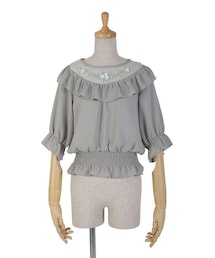 an another angelus | チュールヨークリボン刺繍ブラウス/an another angelus(シャツ/ブラウス)