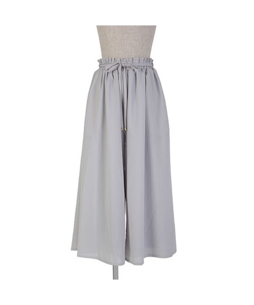 an another angelus（アンアナザーアンジェラス）の「ジョーゼットギャザーワイドパンツ/an another angelus（その他パンツ・レディース・その他）」の3枚目の写真