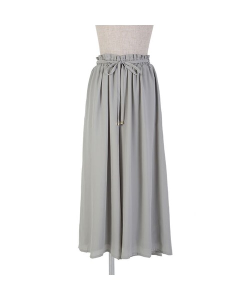 an another angelus（アンアナザーアンジェラス）の「ジョーゼットギャザーワイドパンツ/an another angelus（その他パンツ・レディース・その他）」の4枚目の写真