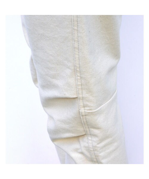 NIRAME.CO（ニラメッコ）の「武者がえしパンツ　ホワイトデニム×チェック（デニムパンツ・レディース・その他）」の7枚目の写真