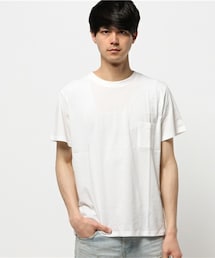 UNION STATION | UネックポケットTシャツ【スーピマコットン】(Tシャツ/カットソー)