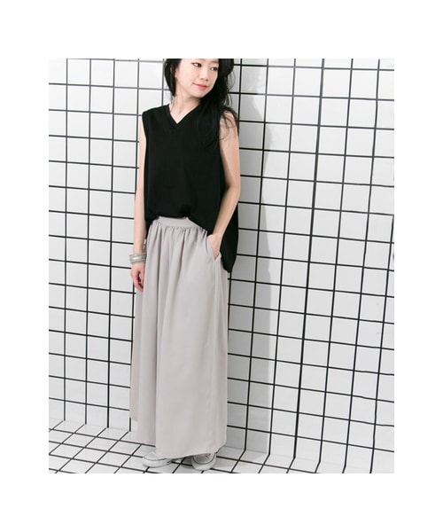 KBF（ケイビーエフ）の「【予約】KBF+ ボリュームパンツ（パンツ・レディース・OFF/GRAY/BLACK・one）」の10枚目の写真