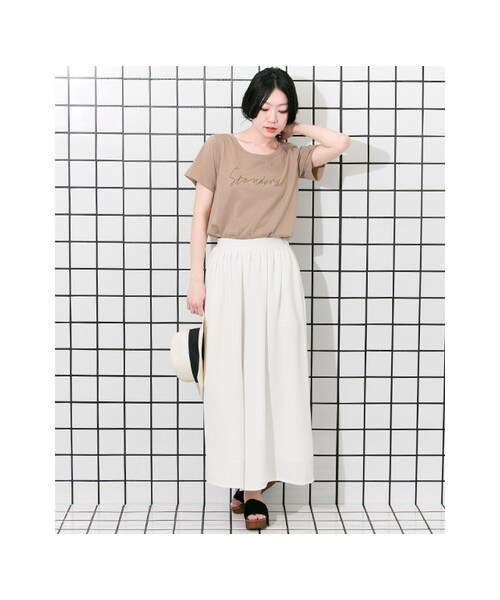 KBF（ケイビーエフ）の「【予約】KBF+ ボリュームパンツ（パンツ・レディース・OFF/GRAY/BLACK・one）」の7枚目の写真