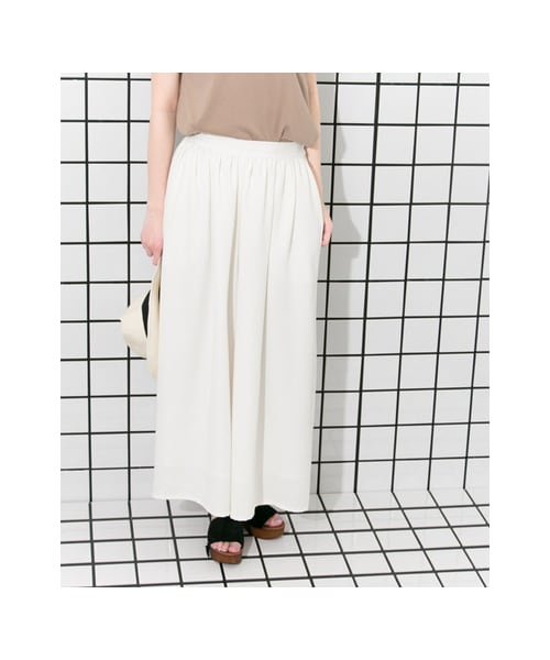 KBF（ケイビーエフ）の「【予約】KBF+ ボリュームパンツ（パンツ・レディース・OFF/GRAY/BLACK・one）」の4枚目の写真