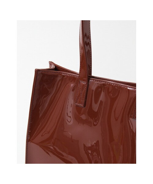 KBF（ケイビーエフ）の「KBF+ エナメルトートBAG（バッグ・レディース・BLACK/RED BROWN/GRAY・one）」の11枚目の写真