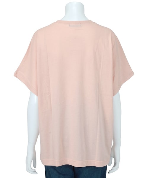 Ne-net（ネネット）の「くさかりさん T / Tシャツ（トップス・レディース・white/navy/light pink・02）」の6枚目の写真