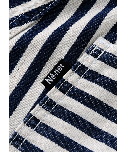 Ne-net（ネネット）の「メンズ ふとしまヒッコリー / ボトム（パンツ・メンズ・light blue/navy・03）」の3枚目の写真