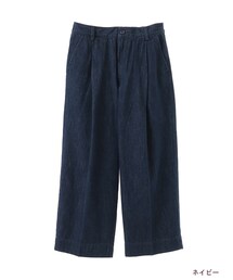 w closet | デニム8分丈ワイドタックパンツ(パンツ)