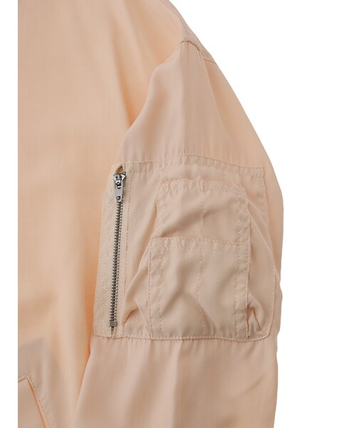 w closet(ダブルクローゼット)の「MA-1ブルゾン(ジャケット/アウター・レディース・カーキ/ブラック/ピンク・FREE)」の8枚目の写真