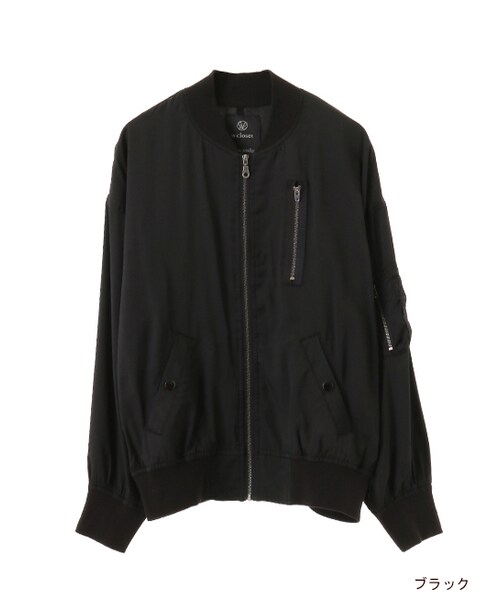 w closet(ダブルクローゼット)の「MA-1ブルゾン(ジャケット/アウター・レディース・カーキ/ブラック/ピンク・FREE)」の1枚目の写真