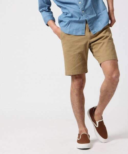 BLISS POINT(ブリスポイント)の「ベーシックショーツ(パンツ・メンズ・ライトベージュ/ベージュ/カーキ/ダークネイビー/カモフラ・M/L/XL)」の3枚目の写真