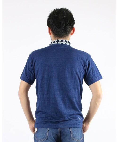 45R（フォーティファイブアール）の「インディゴリネン天竺Tシャツ