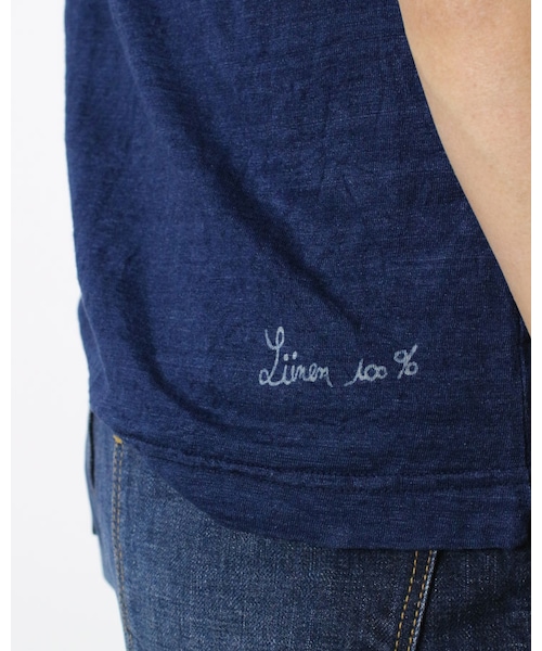 45R（フォーティファイブアール）の「インディゴリネン天竺Tシャツ