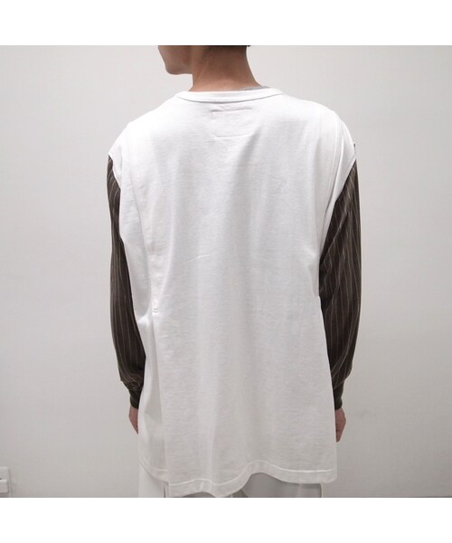 elephant TRIBAL fabrics（エレファントトライバルファブリックス）の「elephant TRIBAL fabrics ストライプロングTシャツ　/white（Tシャツ/カットソー・メンズ・その他）」の12枚目の写真