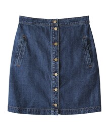 GRL | フロントボタン台形デニムスカート(デニムスカート)