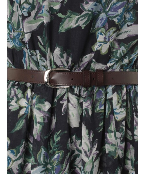 31 Sons de mode（トランテアン　ソン　ドゥ　モード）の「≪夏カタログ掲載ITEM≫ベルト付きノースリーブマキシワンピース（ワンピース/ドレス・レディース・グリーン/シロクロ・36/38）」の13枚目の写真