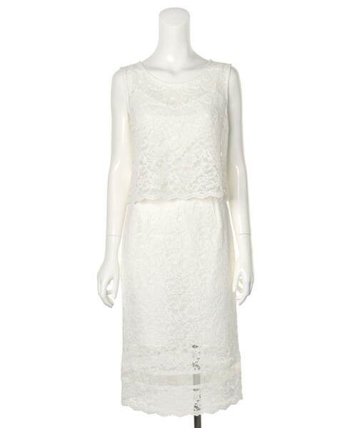 31 Sons de mode（トランテアン　ソン　ドゥ　モード）の「≪夏カタログ掲載ITEM≫スカラップレースセットアッププルオーバー（トップス・レディース・カーキ/ホワイト・36/38）」の12枚目の写真