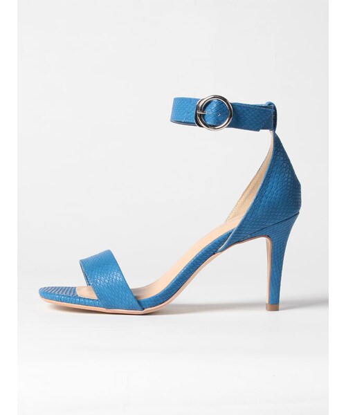 31 Sons de mode（トランテアン　ソン　ドゥ　モード）の「≪夏カタログ掲載ITEM≫型押しストラップサンダル（シューズ・レディース・シルバー/ブルー/キャメル・S/M/L）」の5枚目の写真