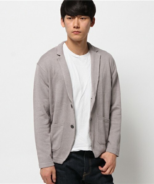 FREDY&GLOSTER(フレディアンドグロスター)の「リネン混テーラードカーディガン(カーディガン/ボレロ・メンズ・グレー/ネイビー・S/L/M)」の11枚目の写真