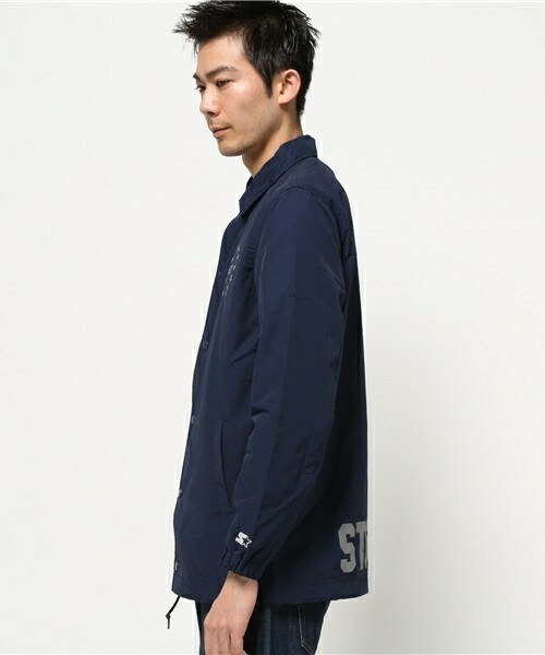 STARTER BLACK LABEL（スターターブラックレーベル）の「メンズ スターター コーチジャケット Starter GEORGE COACH JACKET（ブルゾン・メンズ・ネイビー・MEDIUM/LARGE）」の2枚目の写真