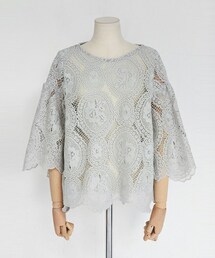 DHOLIC | スカラップヘムレースブラウス(シャツ/ブラウス)