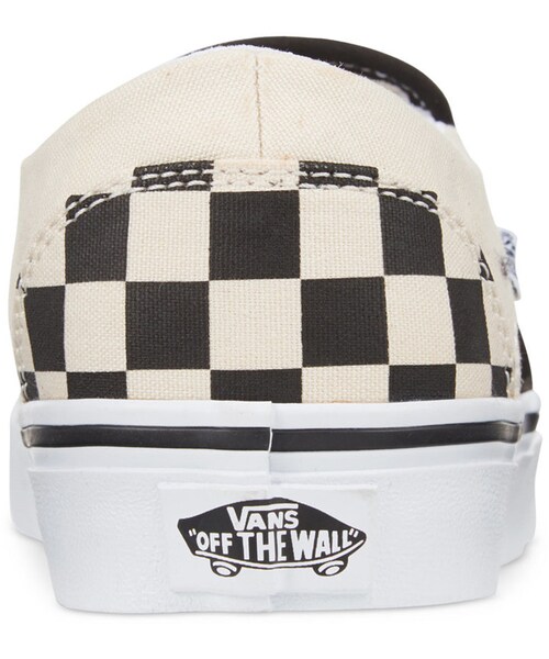 VANS（バンズ）の「Vans Women's Asher Checkerboard Slip-On Sneakers（スニーカー・レディース・White・5M/5.5M/6M/6.5M/7M/7.5M/8M/8.5M/9M/9.5M/10M）」の2枚目の写真