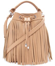 FOREVER 21 | FOREVER 21 fringed faux leather bucket bag(ショルダーバッグ)