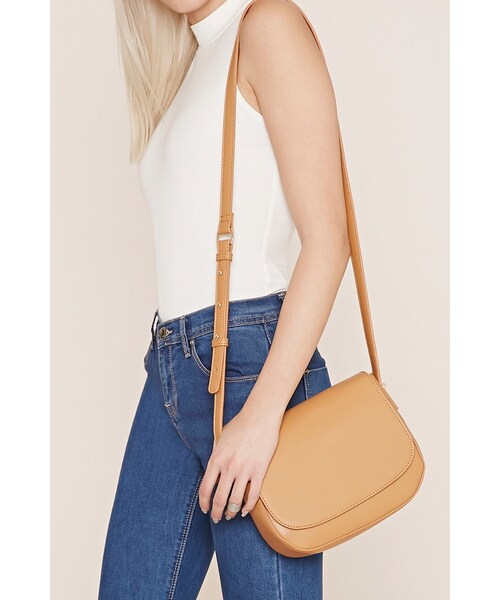FOREVER 21（フォーエバー トゥエンティーワン）の「FOREVER 21 fold-over crossbody（ショルダーバッグ・レディース・Black/Orange/White・ONE SIZE）」の16枚目の写真