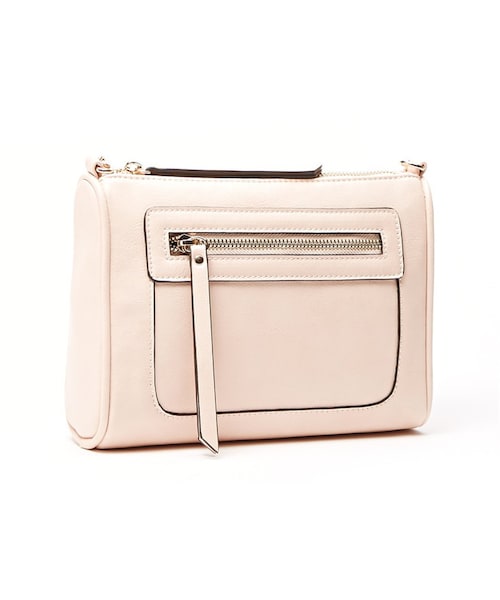 FOREVER 21（フォーエバー トゥエンティーワン）の「FOREVER 21 zipped faux leather crossbody（ショルダーバッグ・レディース・Black/Pink/White・ONE SIZE）」の17枚目の写真