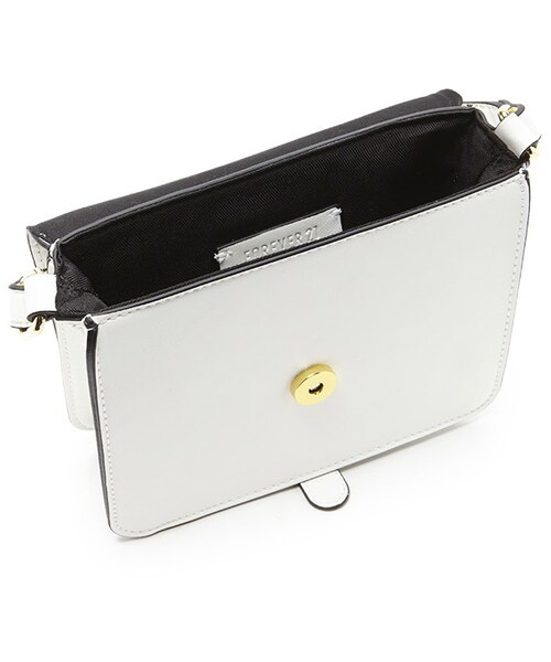 FOREVER 21（フォーエバー トゥエンティーワン）の「FOREVER 21 faux leather mini crossbody（ショルダーバッグ・レディース・Black/White・ONE SIZE）」の6枚目の写真