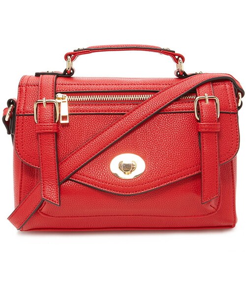 FOREVER 21（フォーエバー トゥエンティーワン）の「FOREVER 21 faux leather crossbody（ショルダーバッグ・レディース・Black/Beige/Red・ONE SIZE）」の3枚目の写真