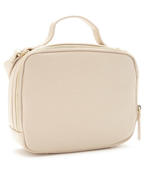 FOREVER 21（フォーエバー トゥエンティーワン）の「FOREVER 21 structured double zipper crossbody（ショルダーバッグ・レディース・Black/Beige・ONE SIZE）」の7枚目の写真