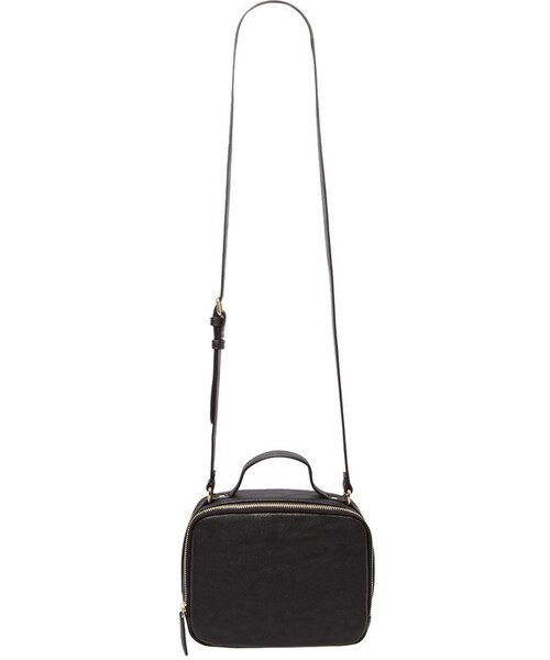 FOREVER 21（フォーエバー トゥエンティーワン）の「FOREVER 21 structured double zipper crossbody（ショルダーバッグ・レディース・Black/Beige・ONE SIZE）」の10枚目の写真