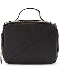 FOREVER 21 | FOREVER 21 structured double zipper crossbody(ショルダーバッグ)