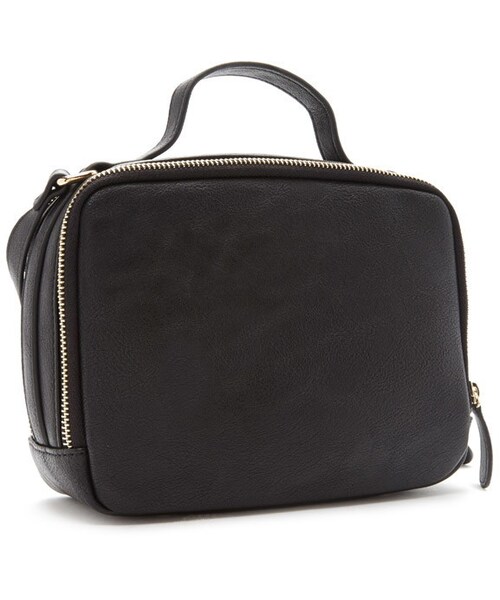FOREVER 21（フォーエバー トゥエンティーワン）の「FOREVER 21 structured double zipper crossbody（ショルダーバッグ・レディース・Black/Beige・ONE SIZE）」の12枚目の写真