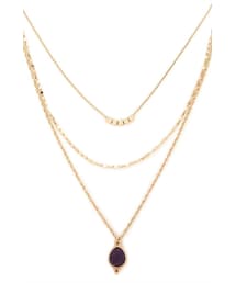 FOREVER 21 | FOREVER 21 faux stone layered necklace(ネックレス)
