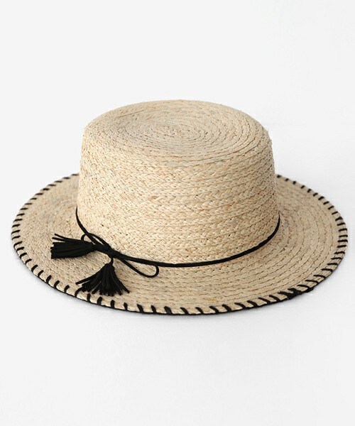 DHOLIC（ディーホリック）の「ステッチポイントストローハット（ハット・レディース・ブラウン/ワイン/ブラック・FREE）」の2枚目の写真