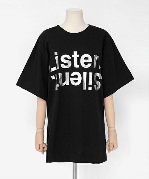 DHOLIC（ディーホリック）の「ビッグ英ロゴレタリングオーバーサイズ半袖Tシャツ（Tシャツ/カットソー・レディース・ホワイトB/ホワイトA/ミント/ブラック・FREE）」の3枚目の写真