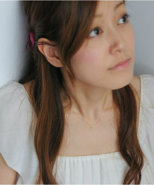 les desseins de DIEU（レデッサンドゥデュー）の「レ デッサン ドゥ デュー 855 オープン ハート ダイヤモンド ネックレス（ネックレス・レディース・ゴールド・40cm）」の2枚目の写真