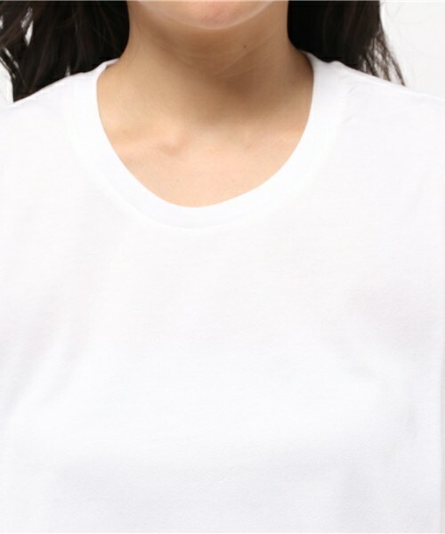 JOHN LAWRENCE SULLIVAN（ジョンローレンスサリバン）の「JOHN LAWRENCE SULLIVAN  シアースリーブカットソー（Tシャツ/カットソー・レディース・ホワイト/ネイビー・FREE）」の3枚目の写真