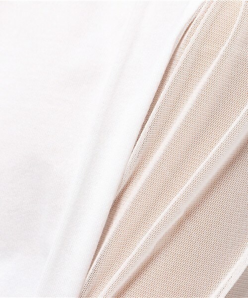 JOHN LAWRENCE SULLIVAN（ジョンローレンスサリバン）の「JOHN LAWRENCE SULLIVAN  シアースリーブカットソー（Tシャツ/カットソー・レディース・ホワイト/ネイビー・FREE）」の6枚目の写真