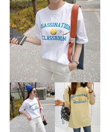 Miamasvin | キュートプリントルーズフィットTシャツ(その他)
