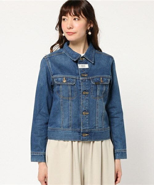 Lee(リー)の「Lee Gジャン(デニムジャケット・レディース・ブルー・36/38)」の2枚目の写真