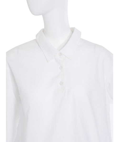 EMODA（エモダ）の「OPENシャツトップ（トップス・レディース・ホワイト/ブラック/アイスブルー・F）」の10枚目の写真