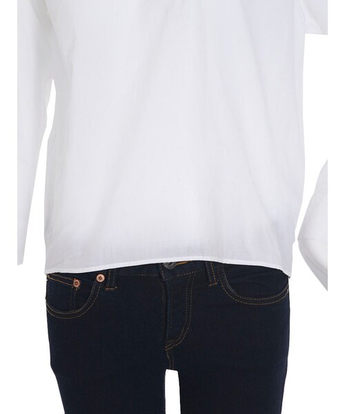 EMODA（エモダ）の「OPENシャツトップ（トップス・レディース・ホワイト/ブラック/アイスブルー・F）」の11枚目の写真